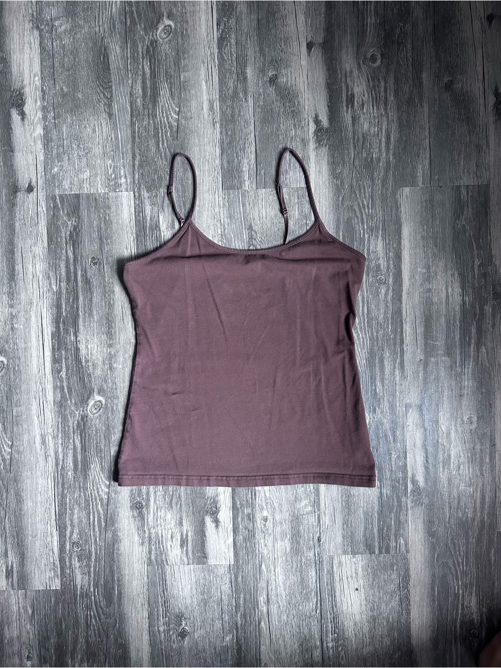 Gap Cami Tank Women’s Size Medium Brown Adjustable Straps Stretchy Tank